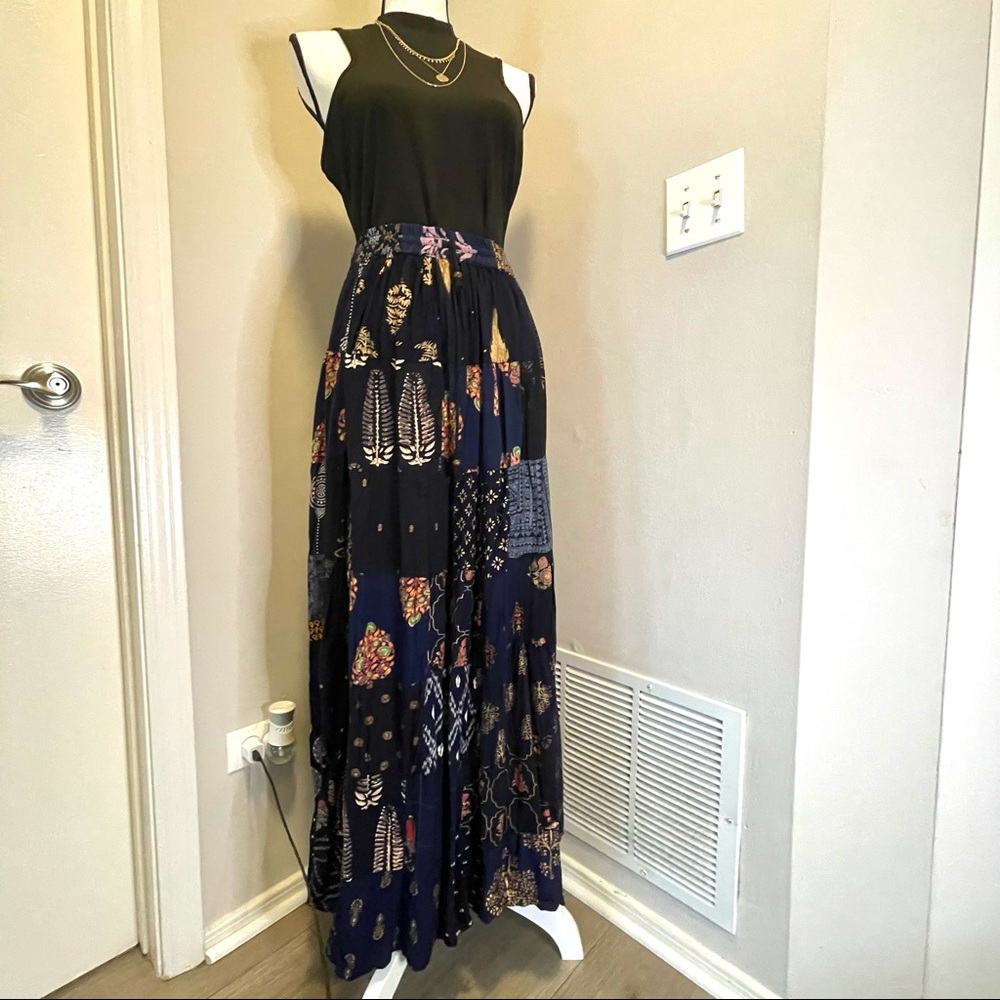 Imported Patchwork Maxi skirt